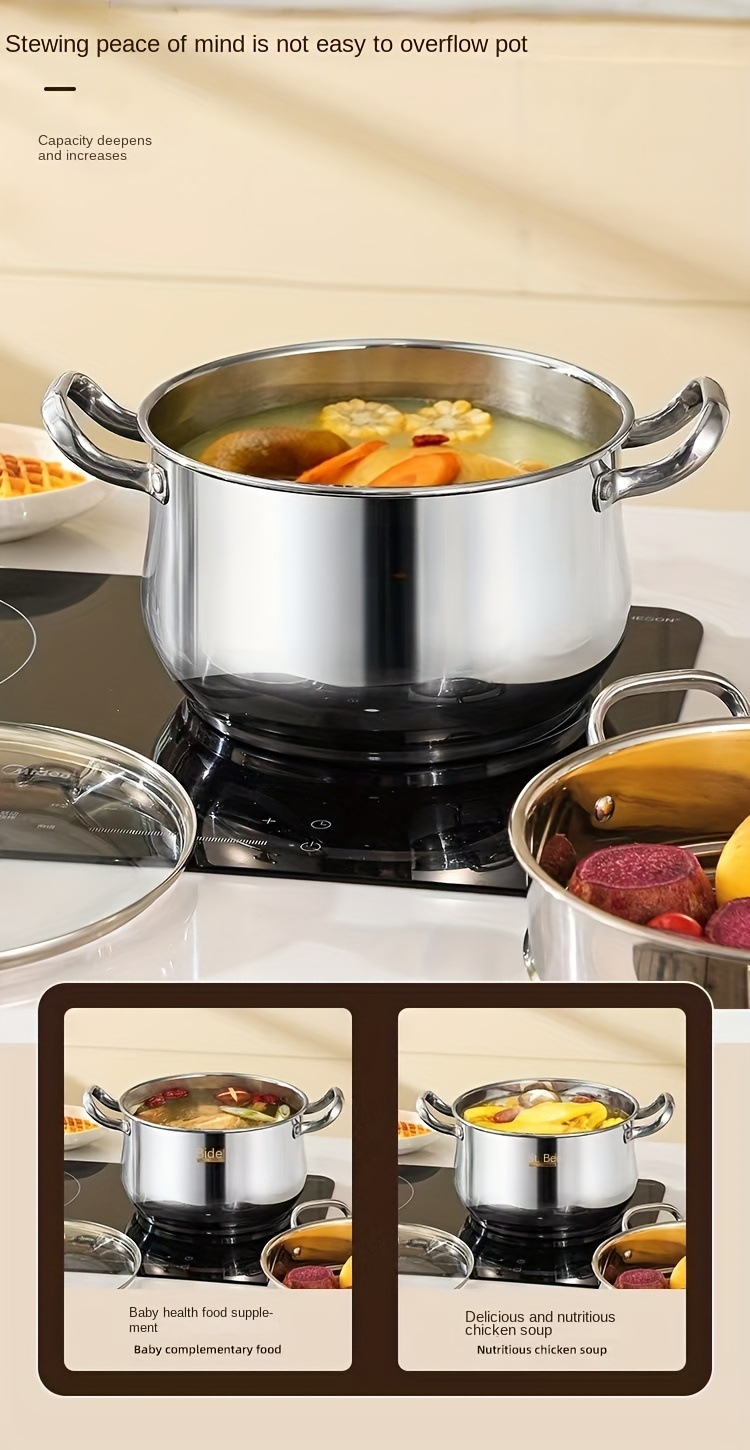 high quality 5pcs double layer cookware set multi functional steamer restaurant   universal   all your cooking needs details 3