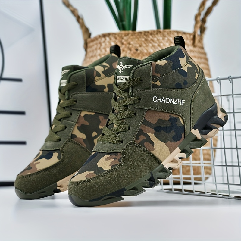 mens casual camouflage shoes thick soles designed outdoor  display picture 2