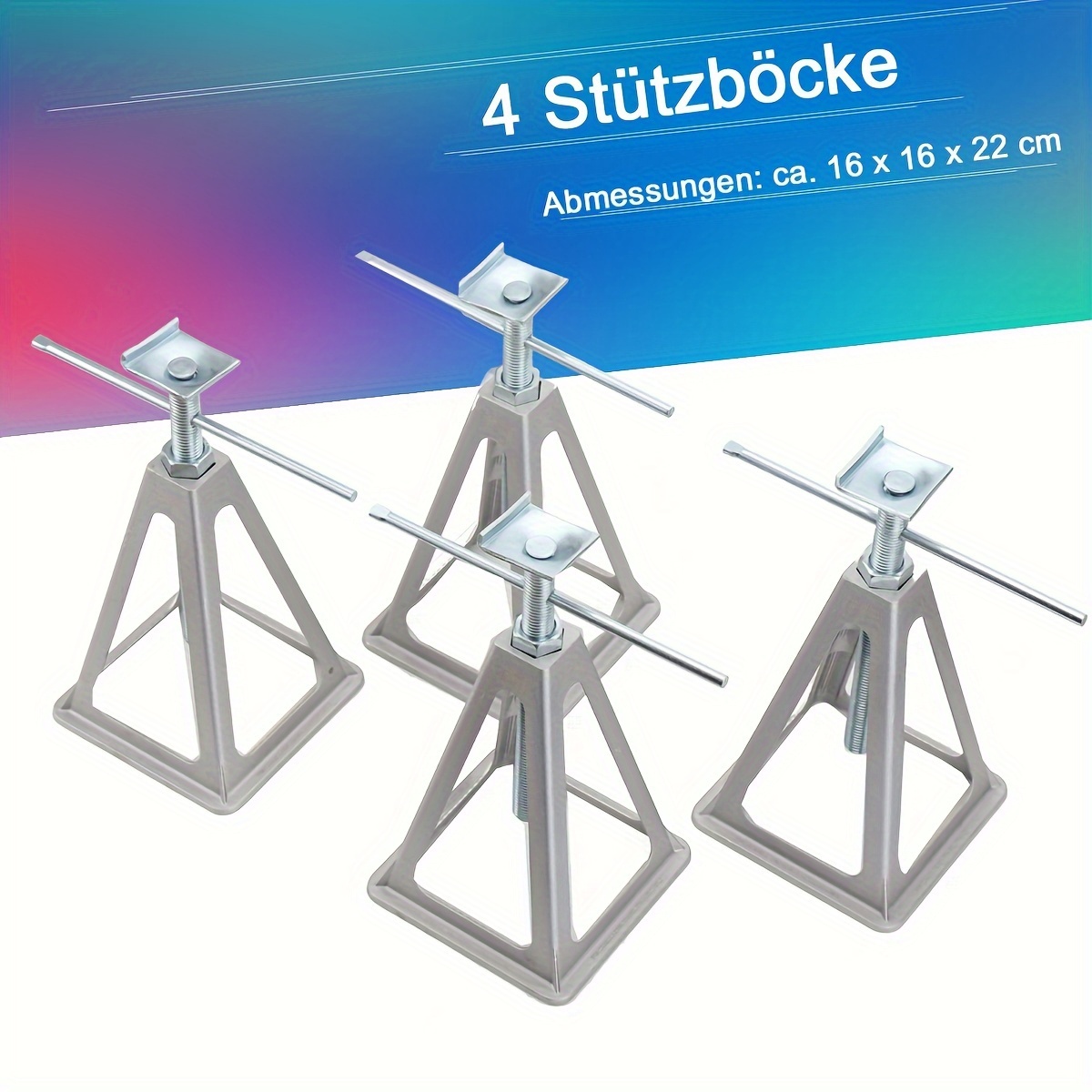 Image of 4pcs Support Stand Set For Caravans And Motorhomes Support Stand, Aluminum Stabilizing Supports, Support Stand, Motorhome Support Stand, Support Stands Load Capacity 900kg Per Piece