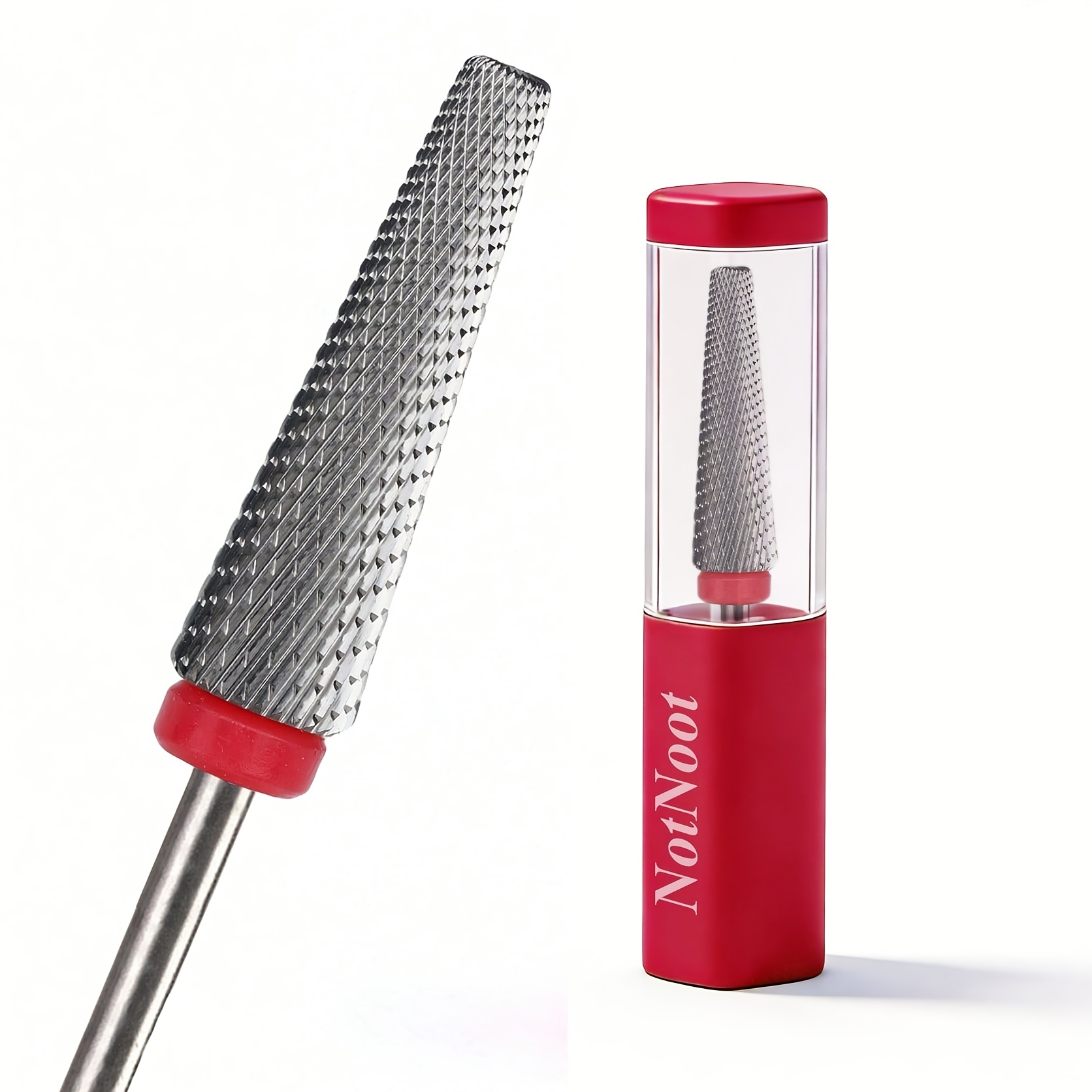 Super Long 3-in-1 Carbide Bit, Electronic Nail Drill Bit For Acrylic Gel Nails Dual Nail Form, 3/32 Diameter Nail Bit For Nail Drill (fine)