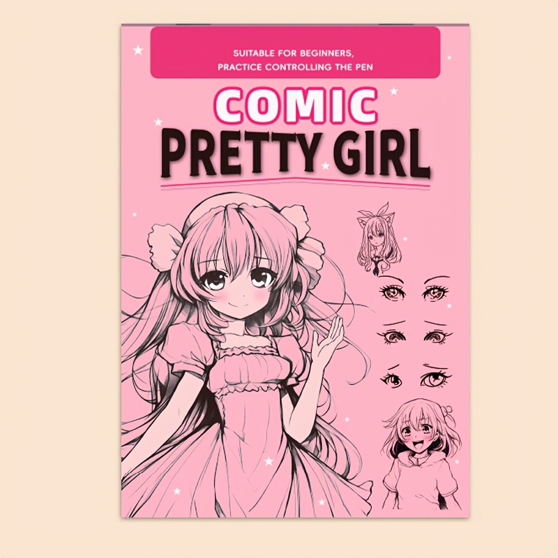 Image of 48 Pages Drawing Book, Featuring Clear Outline Templates And Sketch Paper, -drawn Outlines, Practice Tracing Techniques And Colour Mixing Materials, Guide For Beginner Artists And Stylists