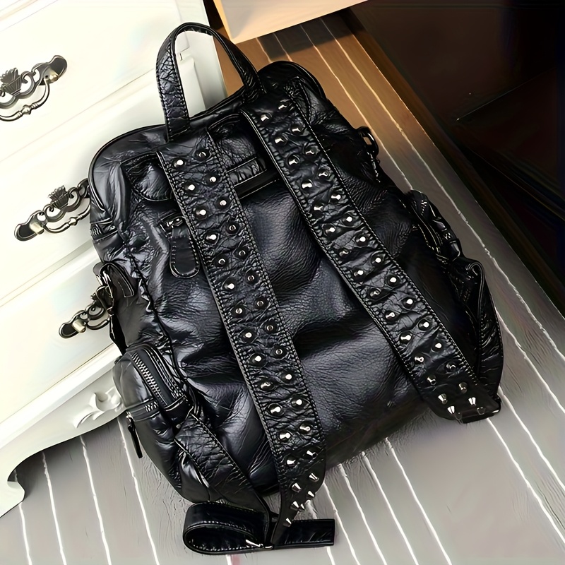 fashionable large capacity womens soft synthetic leather - Temu display picture 1