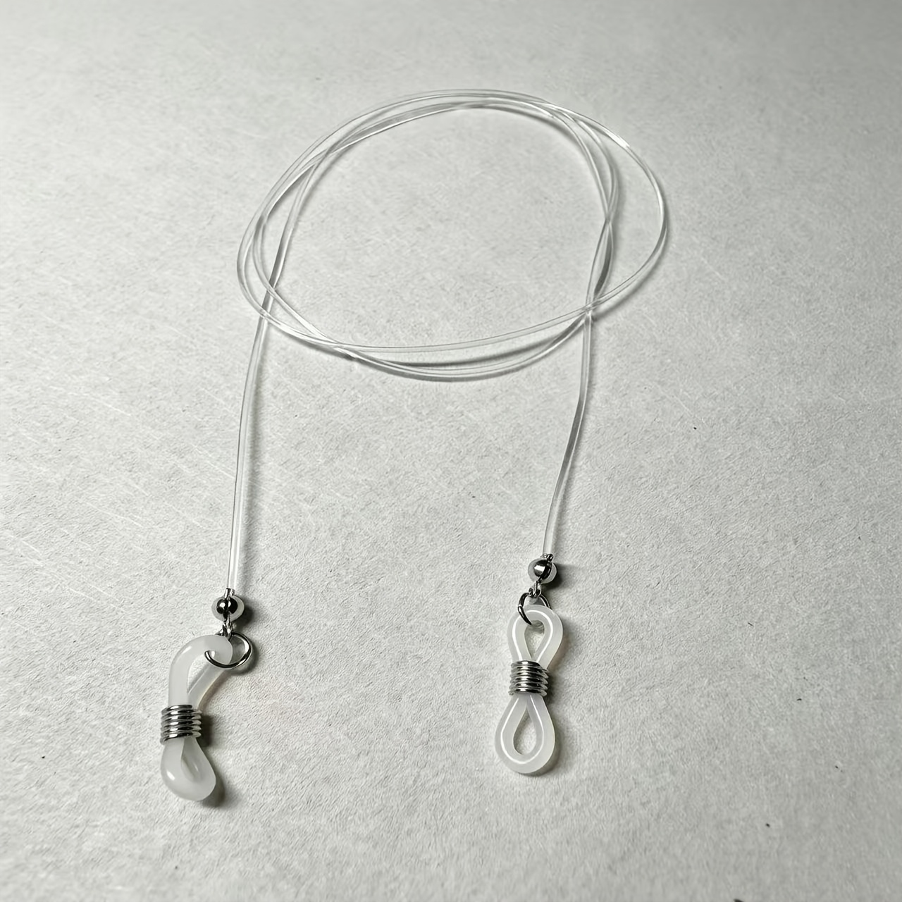 TEMU Cordón elástico transparente para gafas - Correa antipérdida para gafas, adecuada para y uso diario, cordón transparente compatible con gafas de