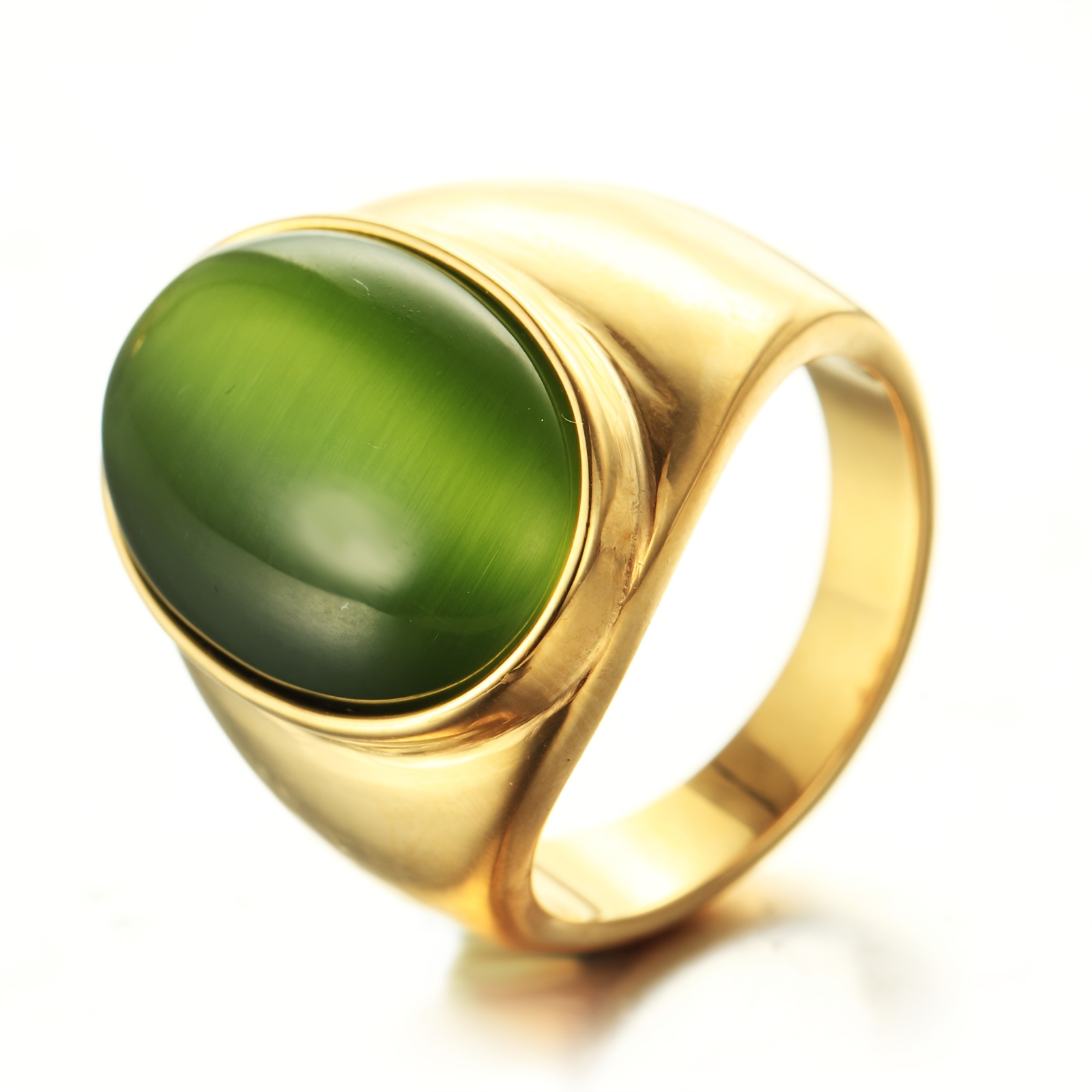 Image of Men's Vintage Ring With 4 Colors And Agate Decoration - A Unique And Stylish Piece Of Jewelry, Perfect As A Holiday Gift For Male , Suitable For Parties And Everyday Wear