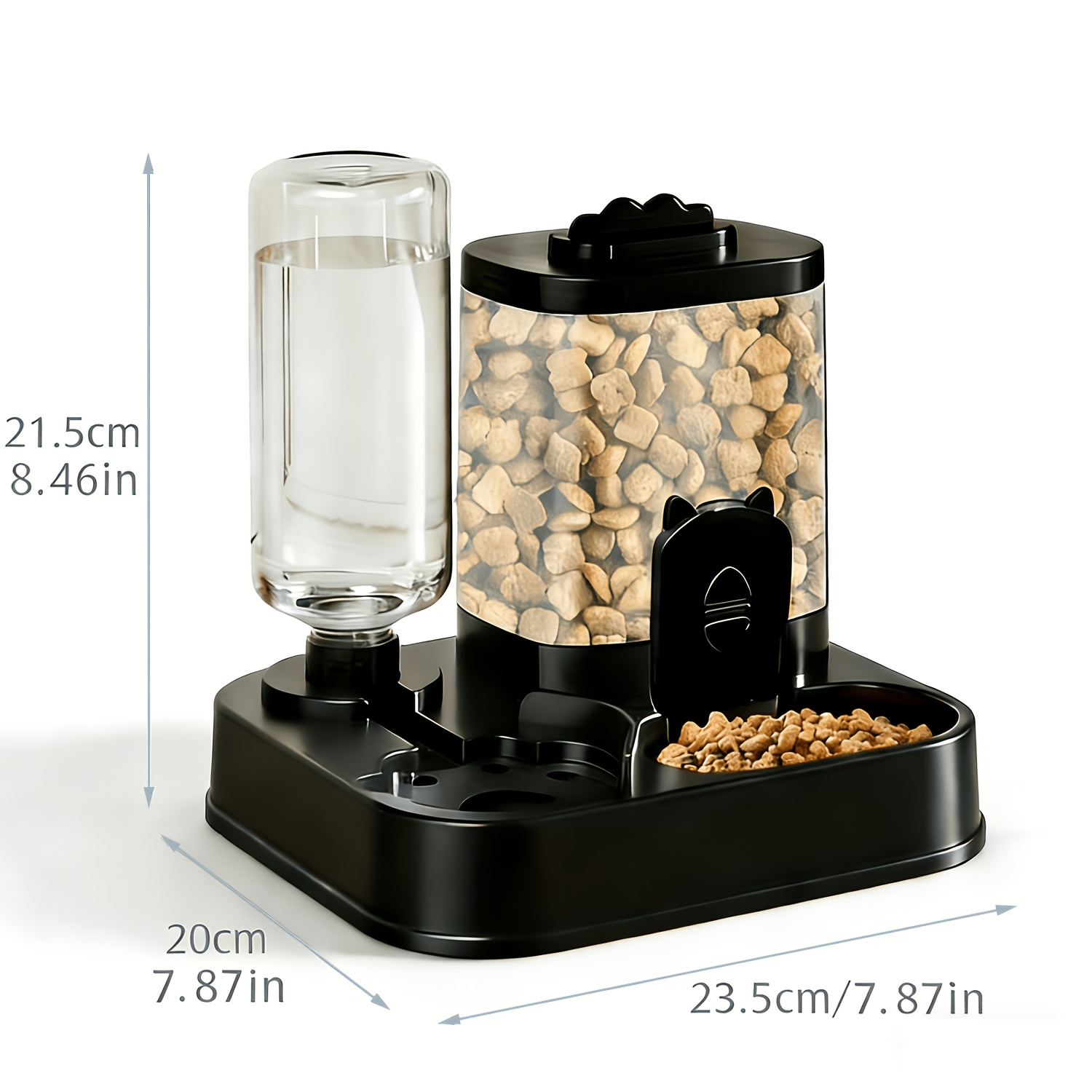 TEMU Pet Drinking Fountain (for Cats And Dogs) With Bowl - 0.26-2.64 Gallon Multi-capacity, Easy To Clean And Moisture-resistant, Suitable For Indoor