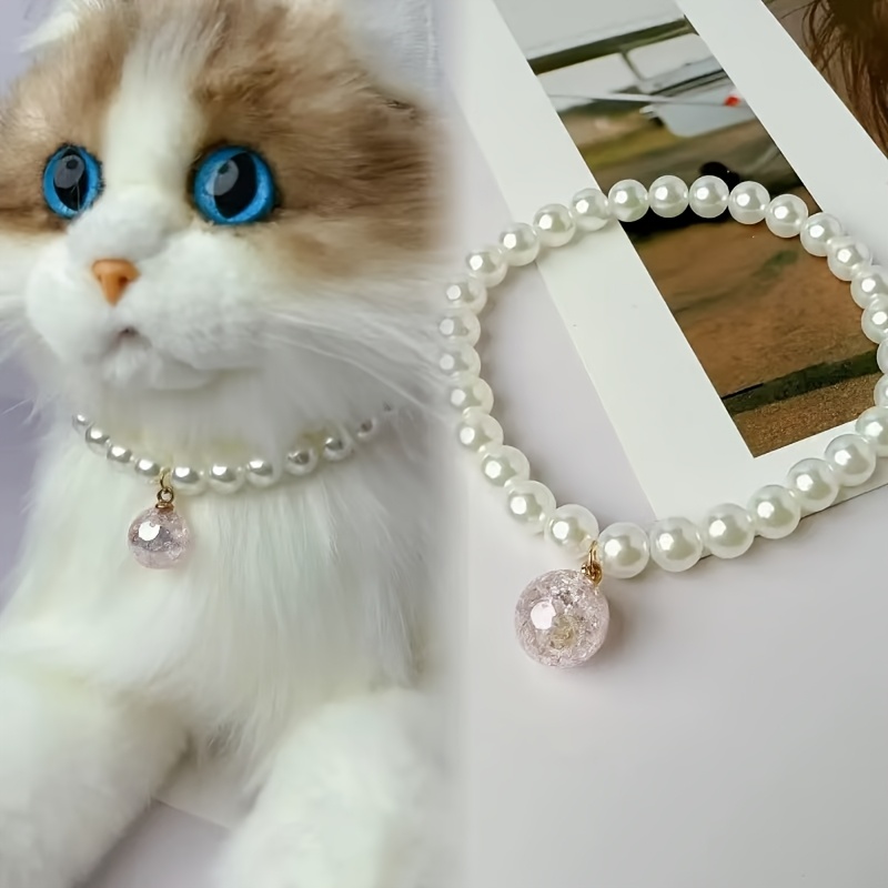 An Cat Necklace With A Pendant - An Adorable Handmade Pet Collar