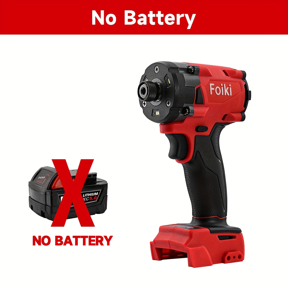 TEMU Foiki Electric Cordless Brushless Precision Screwdriver - 18v Battery Compatible, 3500 Rpm Speed, 300n.m Torque, Ergonomic Grip & Ergonomic
