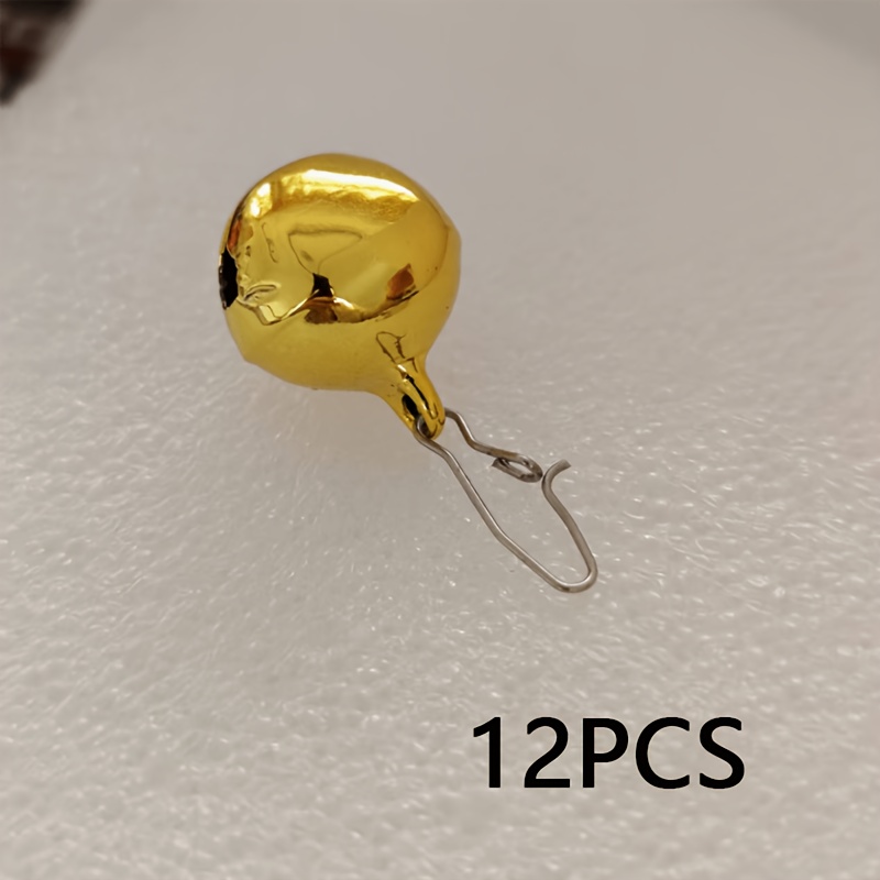 TEMU 12pcs Fishing Gear Fishing Bells, Metal Craft Bells Small Bells Retro Pendants Jingle Bells - Fishing Bell, Bite Alarm Bell, Essential Fishing