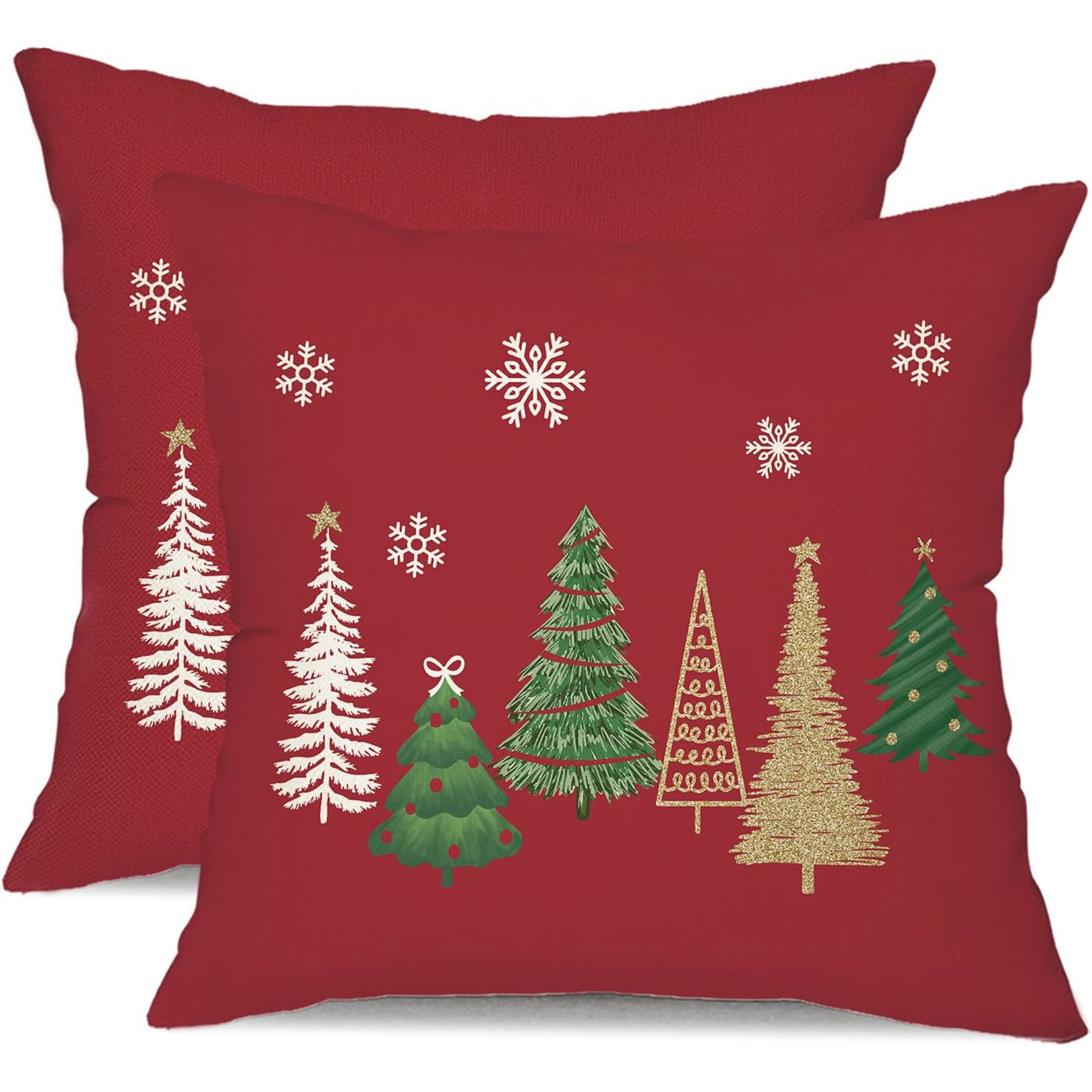 2 stück weihnachtskissenbezüge 40x40 45x45 50x50 cm