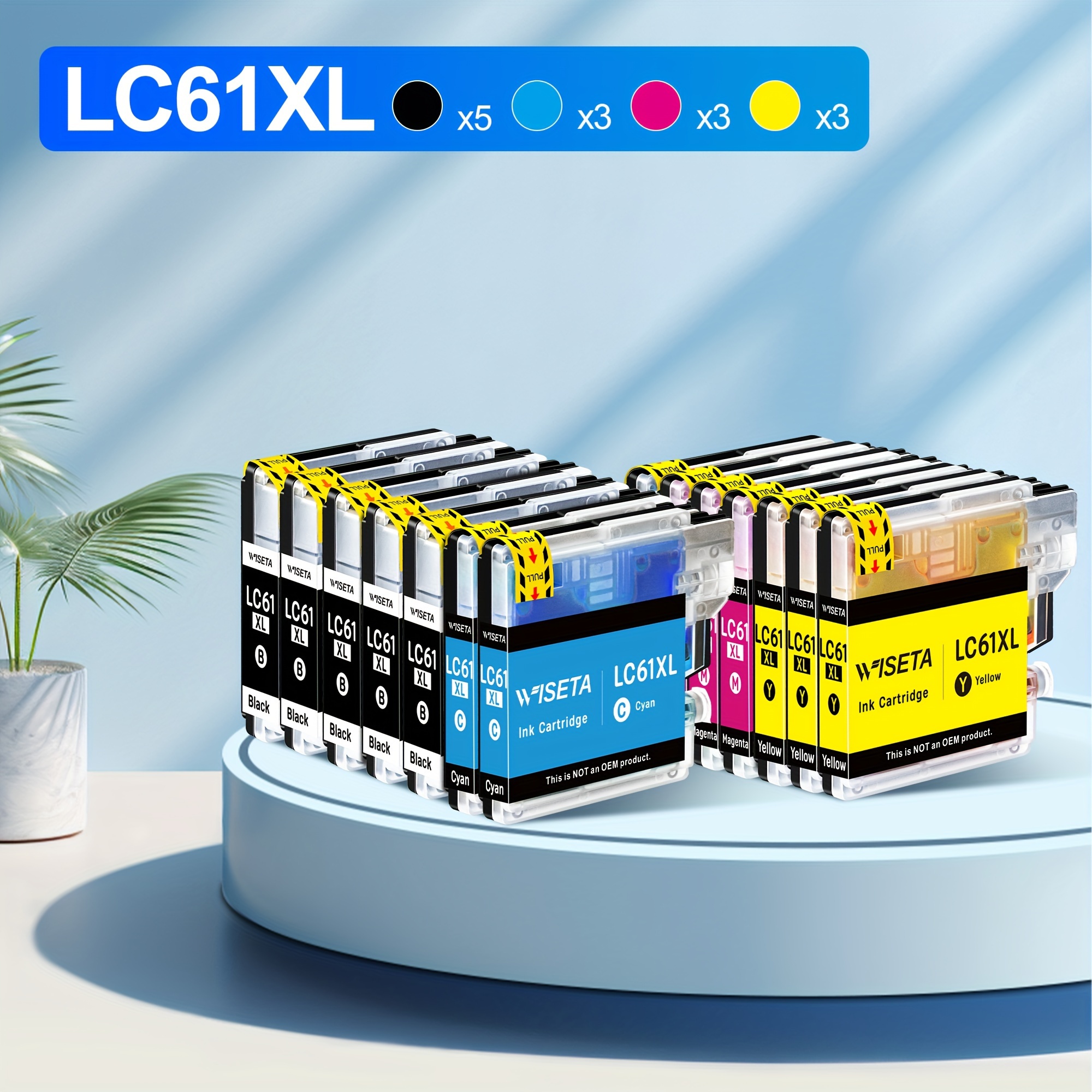 

14 Pack Lc61 Compatible Ink Cartridges Replacement For Brother Lc65 Lc-61 Lc61bk Lc61c Lc61m Lc61y To Use With Mfc-490cw Mfc-495cw Mfc-6490cw Mfc-6890cdw (5 Black, 3 Cyan, 3 Magenta, 3 Yellow)