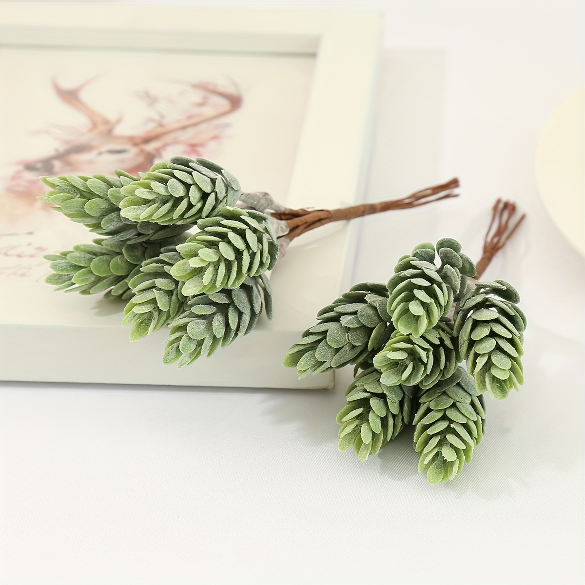 2pcs Artificial Pineapple Grass In - Ideal For Christmas Tree, Home Decor, Wedding Bouquets & Wreaths - Versatile Decoration, No Container Needed, Pineapple Decor