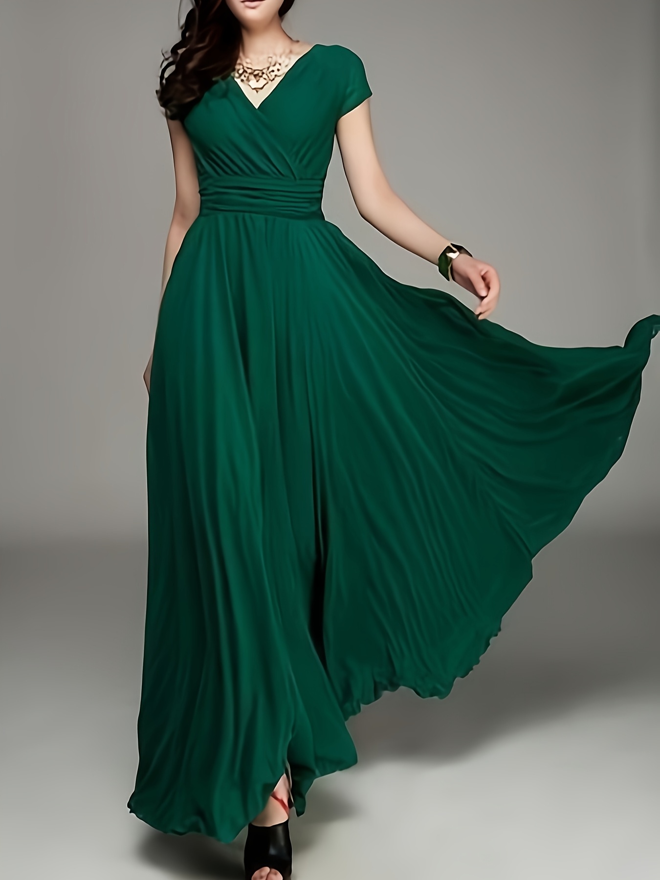 vestido sin   cuello   cintura definida mujeres - Temu Peru