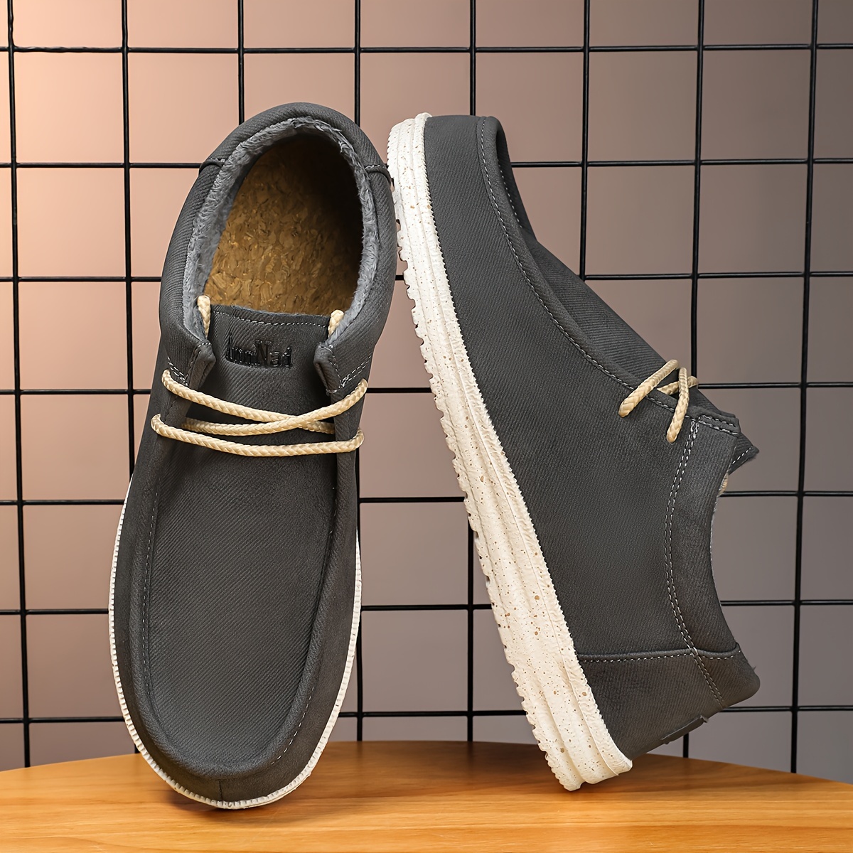 mens slip loafers warm fleece lined breathable non Temu Kuwait