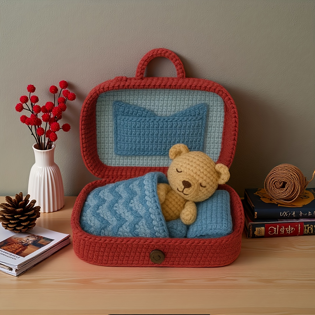 3 different   bear crochet kits teddy bear crochet sets in the   complete crochet box teddy bear with step by step text tutorial pdf file multiple colors   from including a full set of crochet tools Product details 4