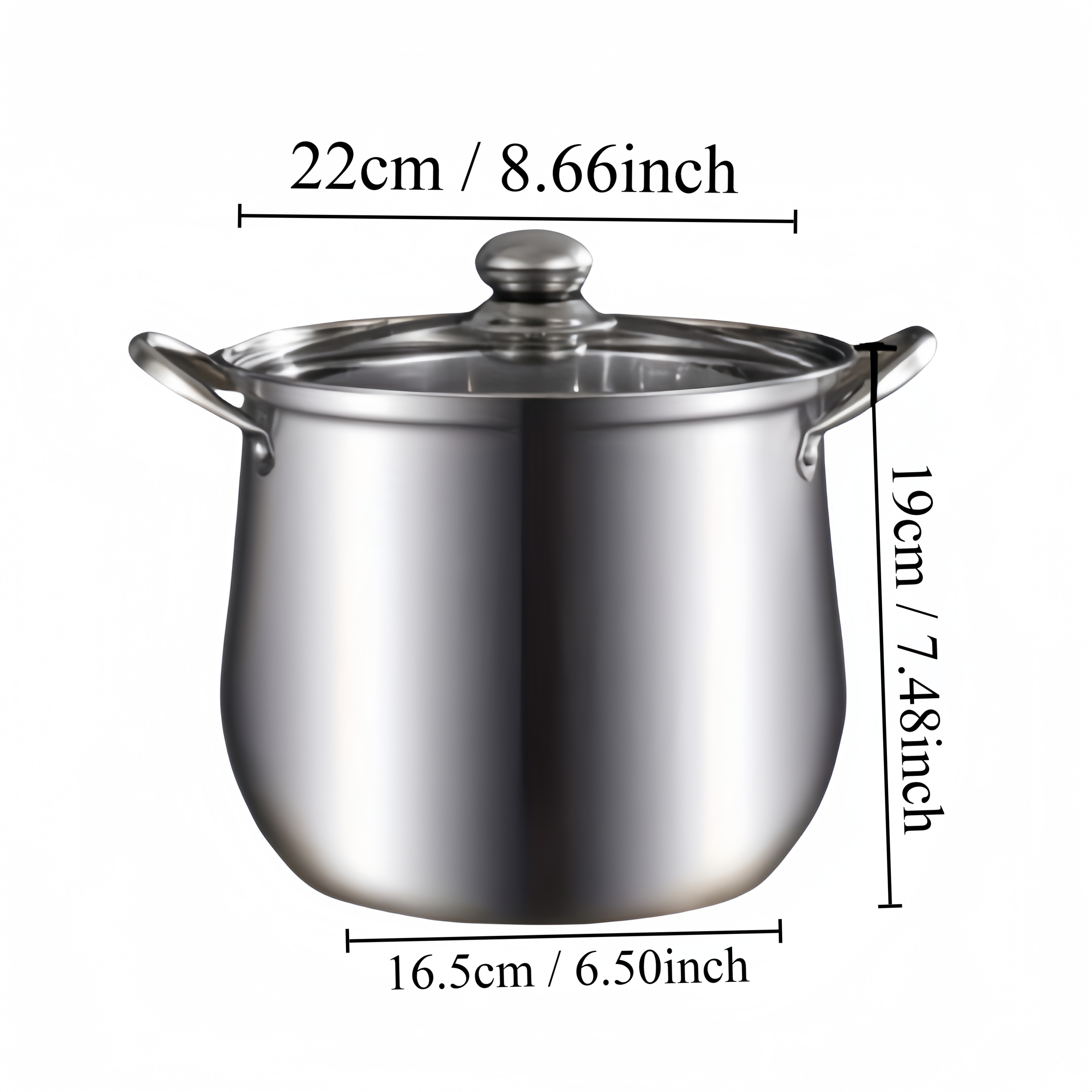 1 Olla De Acero Inoxidable (8,66 ''), Olla Grande, Olla Para Sopa,  Utensilios De Cocina, Utensilios De Cocina, Accesorios De Cocina, Artículos  De Cocina Para El Hogar - Temu Spain