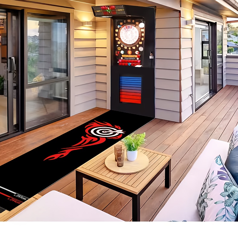 1 Professional Dart Pad | Dart Mat for Steel and Soft Darts, Complete with Throwing Line, Protective Floor and Dart Tip, Dart Additions, Polyester Fiber