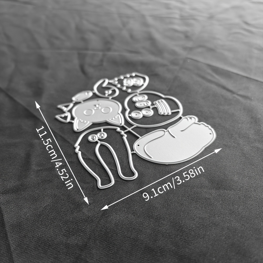 E-shop Kreativität-Katze-Metall-Schneidematrize – Vielseitiges DIY-Bastelwerkzeug für Sammelalben, Fotoalben, Grußkarten – Ideal für Feiertagswünsche