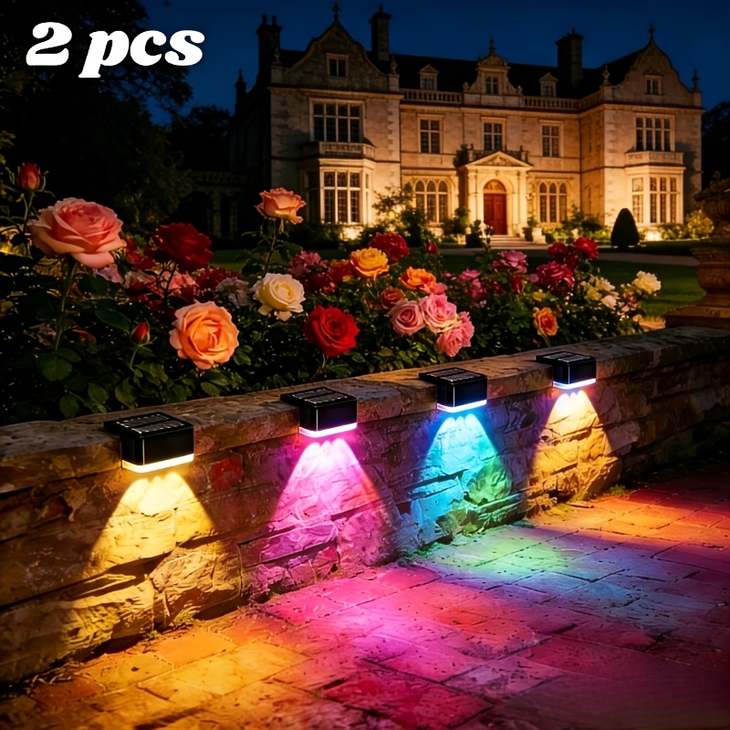 3-LED Convex Mirror Solar Wall Light with Smart Sensor