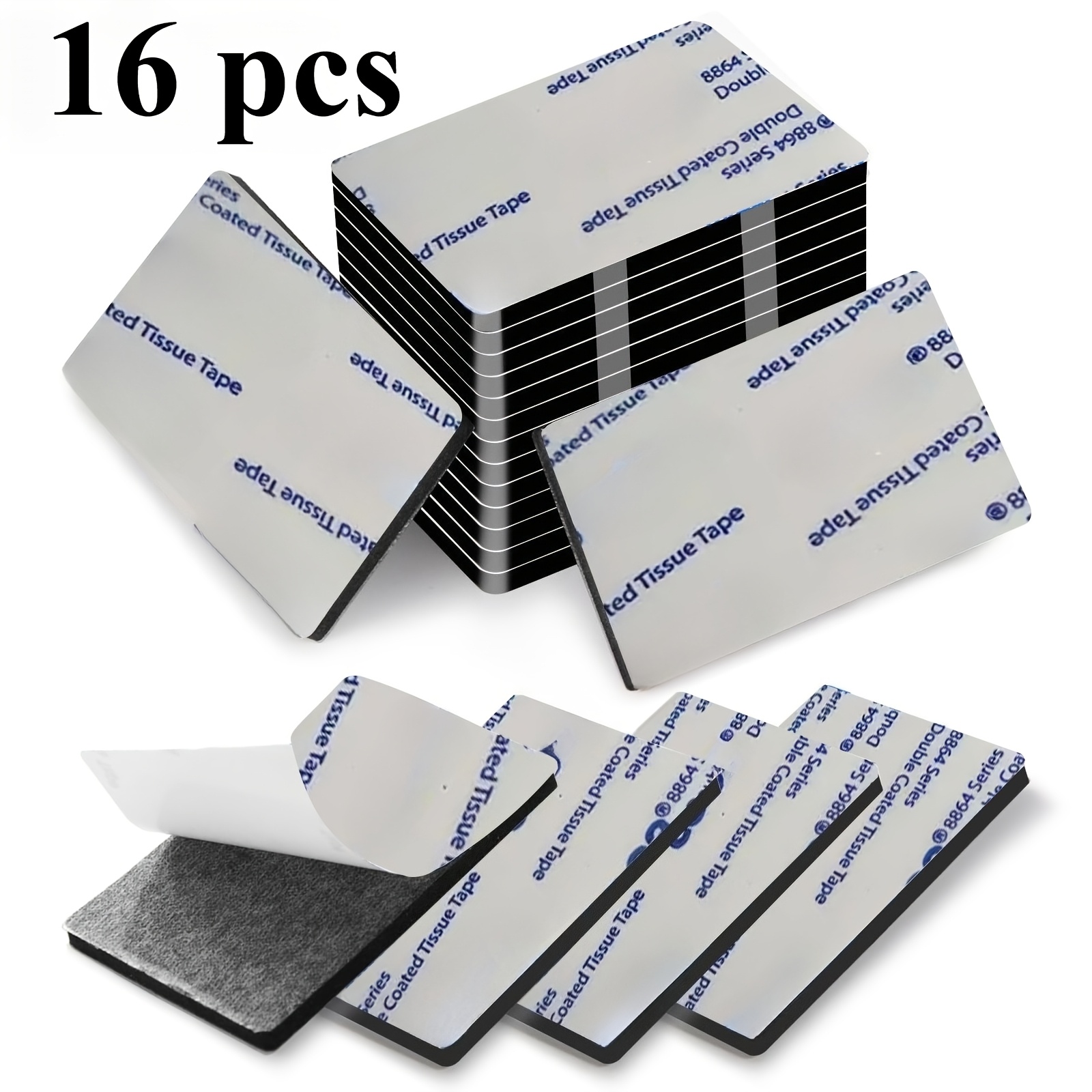 TEMU Super Strong Double-sided Tape - 3mm Thick Eva Foam, Durable Rectangular And Square/round Shapes For Walls, Floors, Doors, Cars, Homes, Etc. |