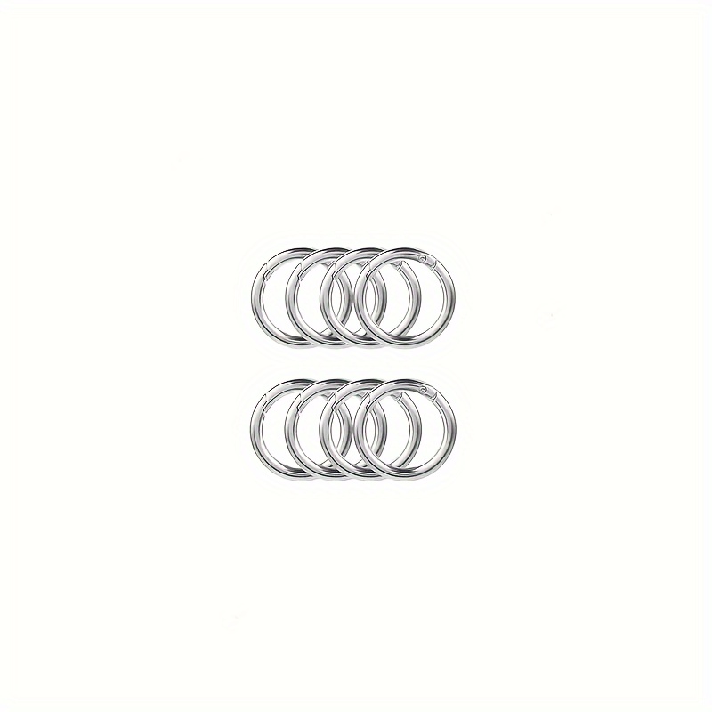 O-ring Alloy Buckles, Portable Hook Clip Keychains Additions, For Keychains, Bags, Wallets, Handbags And Pet Ropes