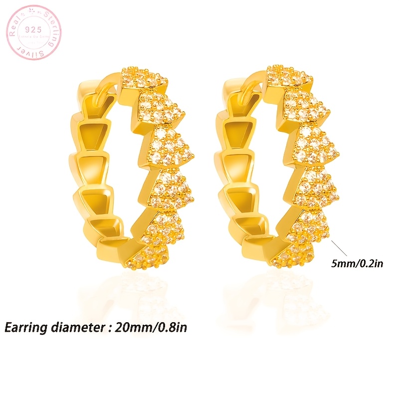 925 Snake Earrings, High-end Luxury Ladies Jewelry, Elegant And Sexy, Fashionable Trend, Christmas, Valentine's Day, Holiday Gift Birthday Gift, With Exquisite Packaging Gift Box