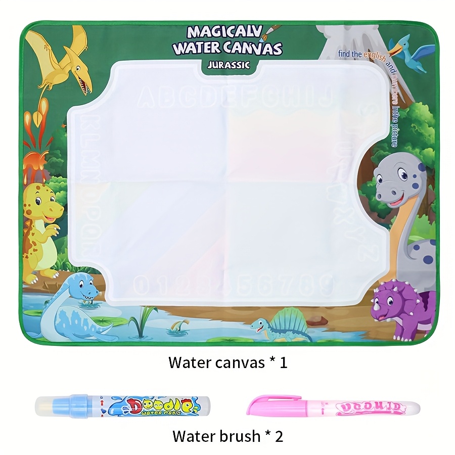 TEMU Magic Water Canvas For Kids, Reusable , Portable Art Toy, Textile Material, Fun Drawing Experience For Children