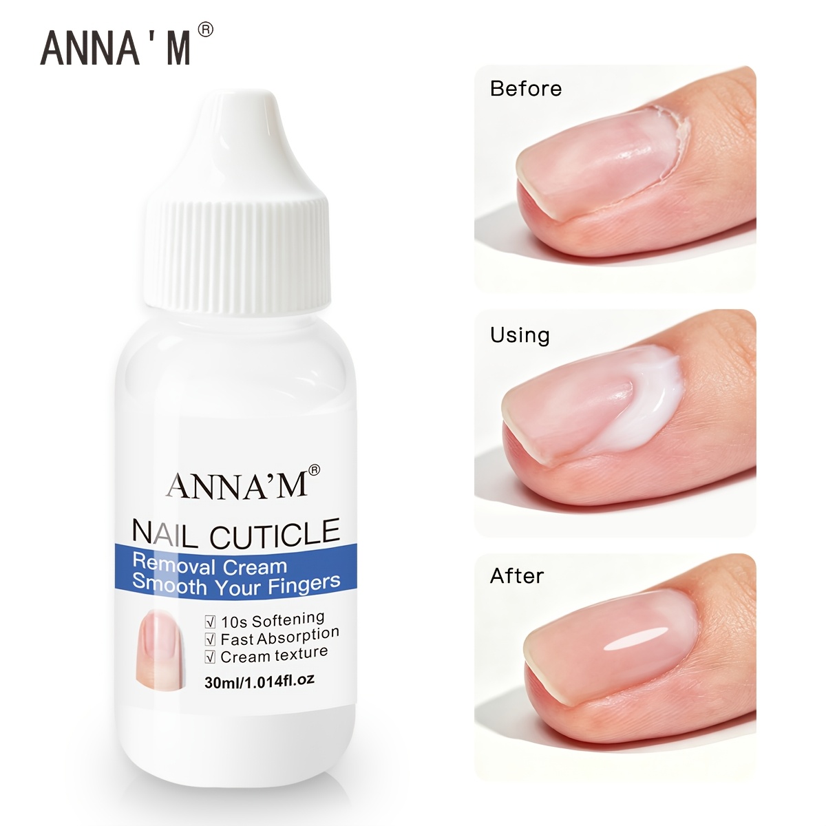 Image of Cuticle Remover Instant Nail Cuticle Softener Professional Cuticle Cream Removes Dry Dead Skin Overgrown Cuticles , , Manicure Pedicure Tool, Easy And Nail Care