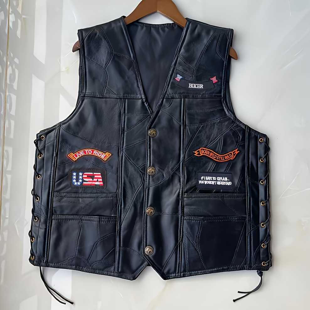 TOKOYAMA 　ENGLEMANN  RIDER VEST rider leather vest independent rider no american flag punk