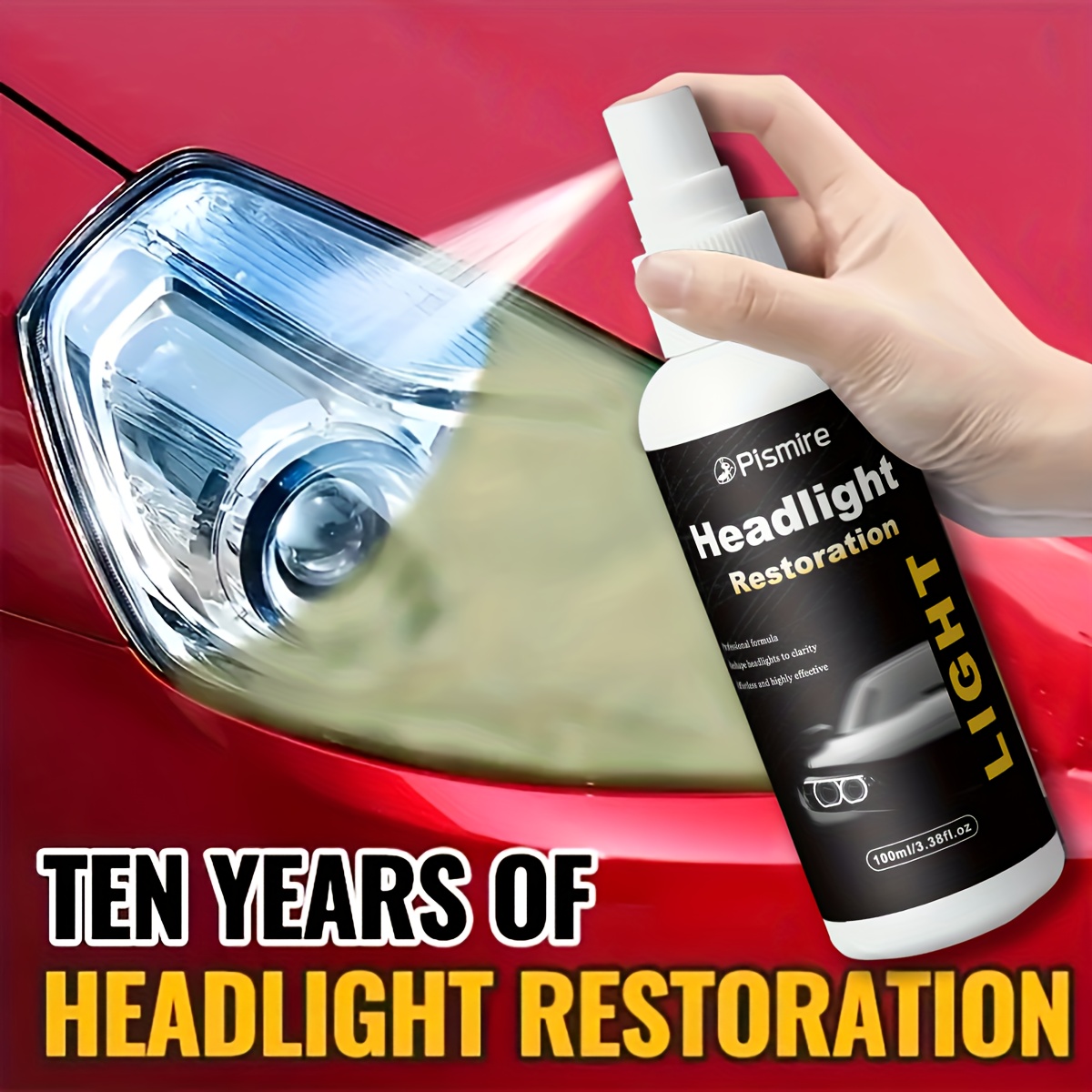 headlight restoration kit advanced ceramic coating car headlight restoration fluid no polishing or sanding required quickly car headlights car headlight maintenance restoration and care kit quickly restore car headlights