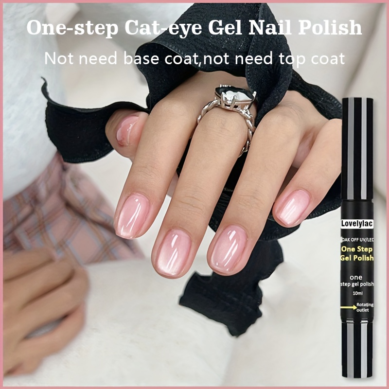 Image of 10ml Cat Eye Gel Nail Art Pen, A Single Tool For Base Coat + Color Gel + , A -bright Soft , High- Salon Gel For Smooth, Strong, And Long-lasting Results, A Must-have For Nail Art Beginners