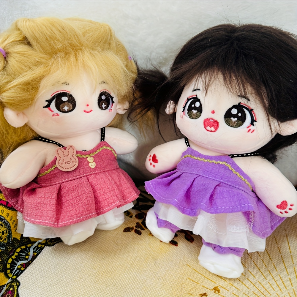 Set De Ropa Para Muñeca De 17 Cm | Falda Rosa, Tocado Y Zapatos | Accesorios De Peluche Para Coleccionistas | Regalo Original Para Niñas