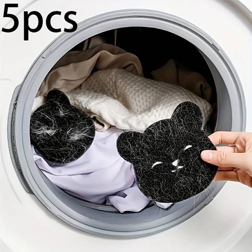5pcs reusable washing machine bristle filter manual cat hair cleaner non electric plastic filled filter for hair hair and