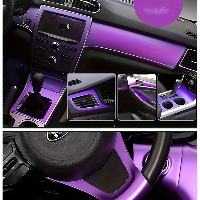 

Film adhésif pour voiture en vinyle mat métallique PVC pour intérieur/extérieur, de couleur violet