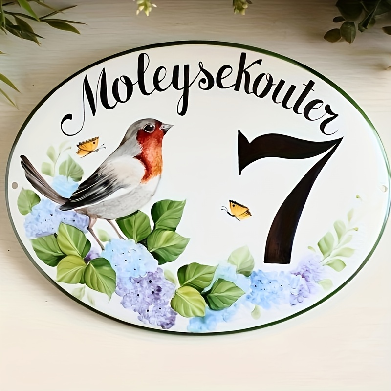 TEMU Custom Garden Decorative House Numbers - Suitable For Indoor And Outdoor Address Signs, A Perfect Gift For During Holidays, Ideal For Garden Or