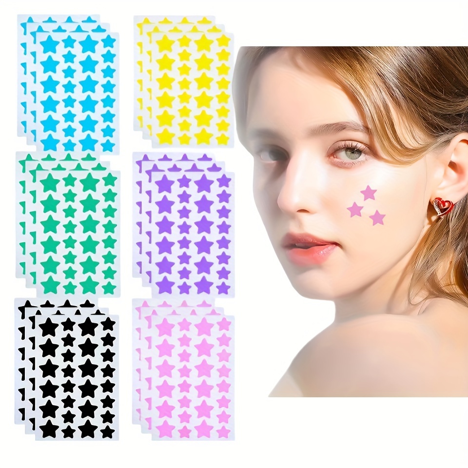 

336pcs/504pcs Facial Acne Patches, Colorful Facial And Skin Spot Stickers, Waterproof And Sweatproof, Suitable For Covering Acne And Blemishes