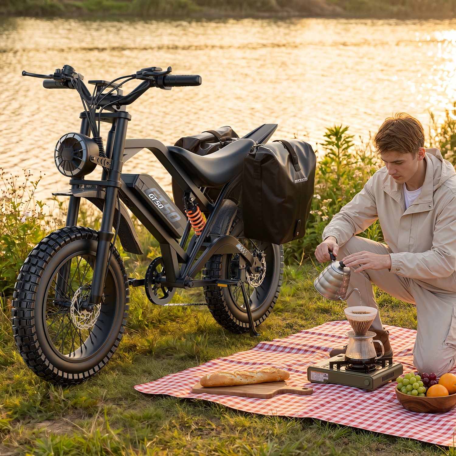 gt50-electric bike for adults teens, 749w   off-road ebike, 27.9mph and 65miles, 20 x 3in portable electric bike, dual suspension and dual brake, commuting ebike with long-seat, 365lbs Product details 6