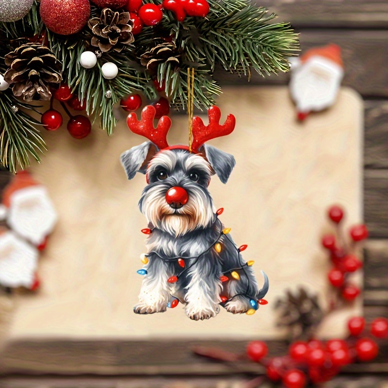

Acrylic Puppy Christmas Tree Ornament - , Featherless, Ideal For Decor, 2d, , Car Mirrors