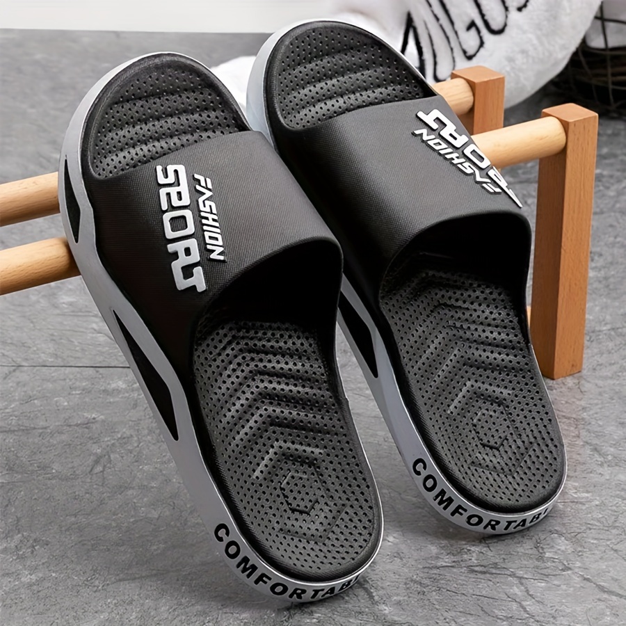 

Plus Size Unisex Open Toe Breathable Slippers, Comfy Non Slip Durable Soft Sole Casual Slides For Men's & Women's Outdoor Activities