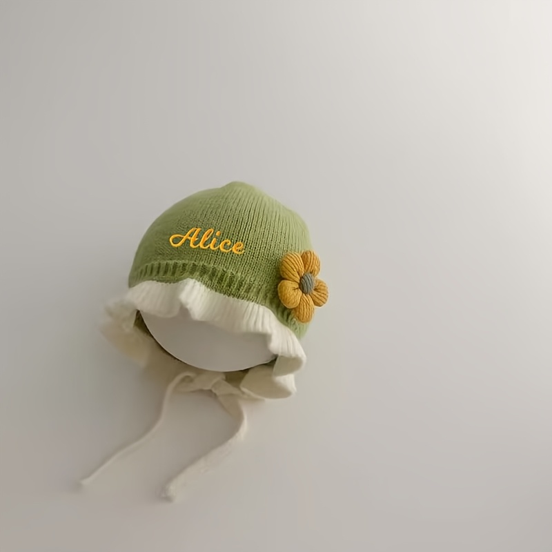 TEMU 1pc Custom Personalized Fashion Ear Bonnet, Soft Fabric -friendly Lining, , Holiday Wear For Autumn/winter - Double-layer Warm Ear Design, Soft