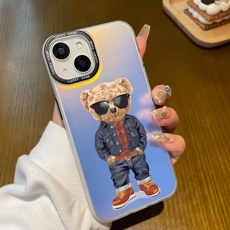 

A Big Bear Pattern Mobile Phone Case Full-body Protection Shockproof Anti-fall Case Transparent White Black For Men Women For Iphone 14 13 12 11 Xs Xr X 7 8 6s Mini Plus Pro Max