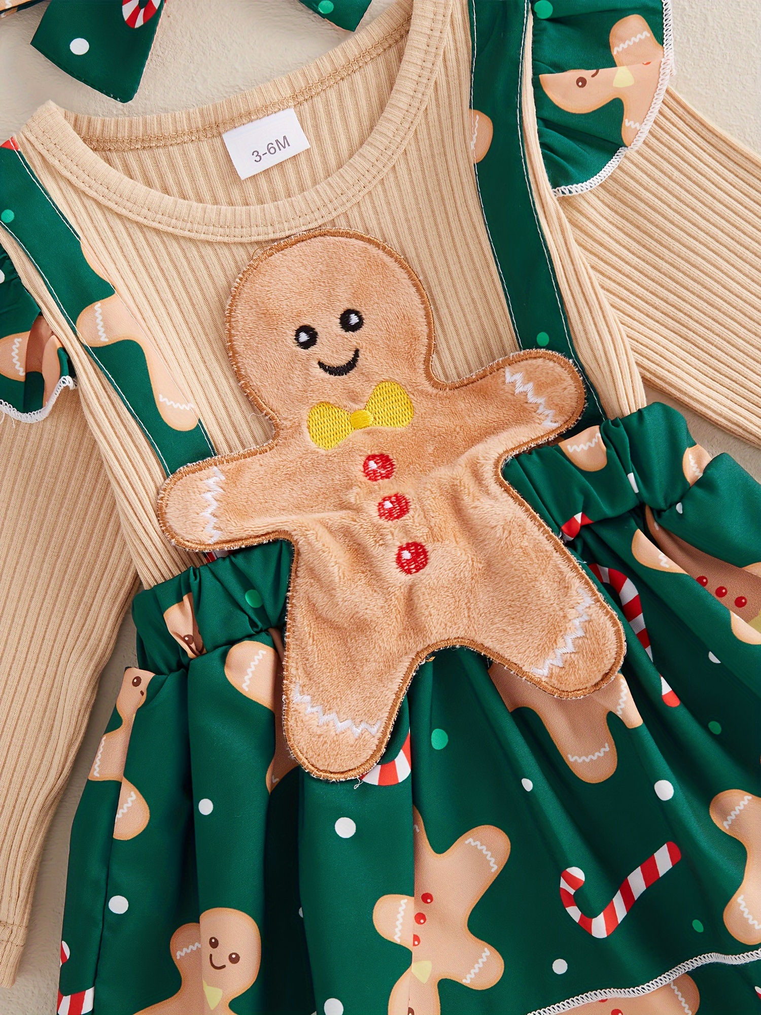 2pcs festive baby girls christmas dress set long sleeve - Temu