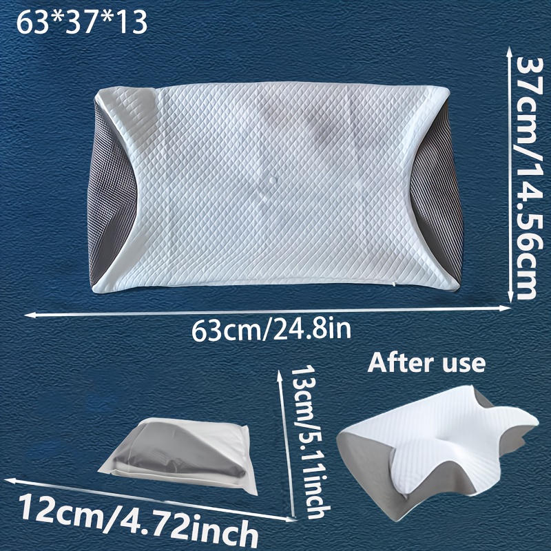 Pillowcase, Ergonomic Pillow Accessory, Machine Washable, Zipper Closure, Christmas Gift.