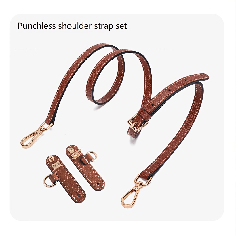2025 Genuine Leather Modification Accessories: Replaceable Strap, Adjustable Crossbody Shoulder Strap, No Punching Required, Mini Handbag, New Arrival