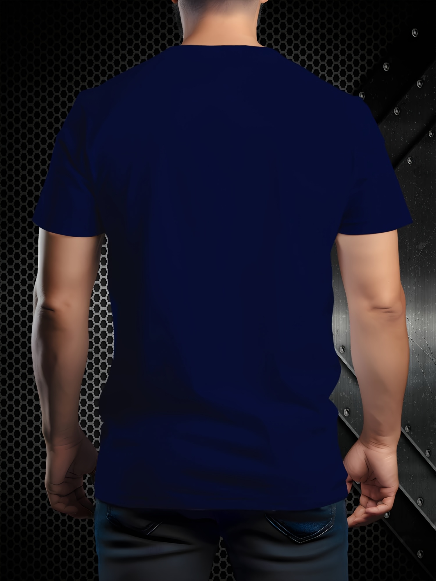 Men's Premium Black Graphic T-Shirt - Minimalist Casual Round Neck Summer Tee with Bold White Lettering, Machine Washable Regular Fit for Everyday & Semi-Formal Wear - Ideal for Fashion-Forward Europeans & Modern Men's Style, Versatile Clothing, Contemporary Design, Highquality Fabric, Breathable Shirt, Fashionconscious Men