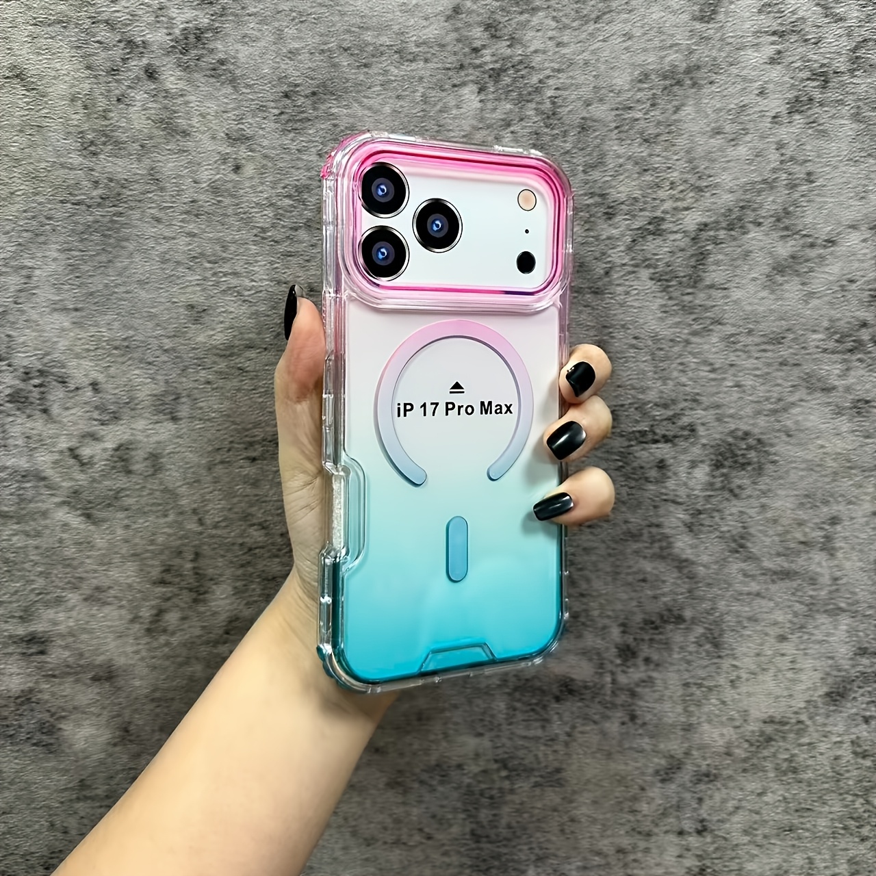 TEMU Compatible With 16 Phone Case For Iphone16promax/17promax, 15pro Air Cushion, 13pro Transparent Gradient 14plus Bubble Bag 11 Thick Style 12pro