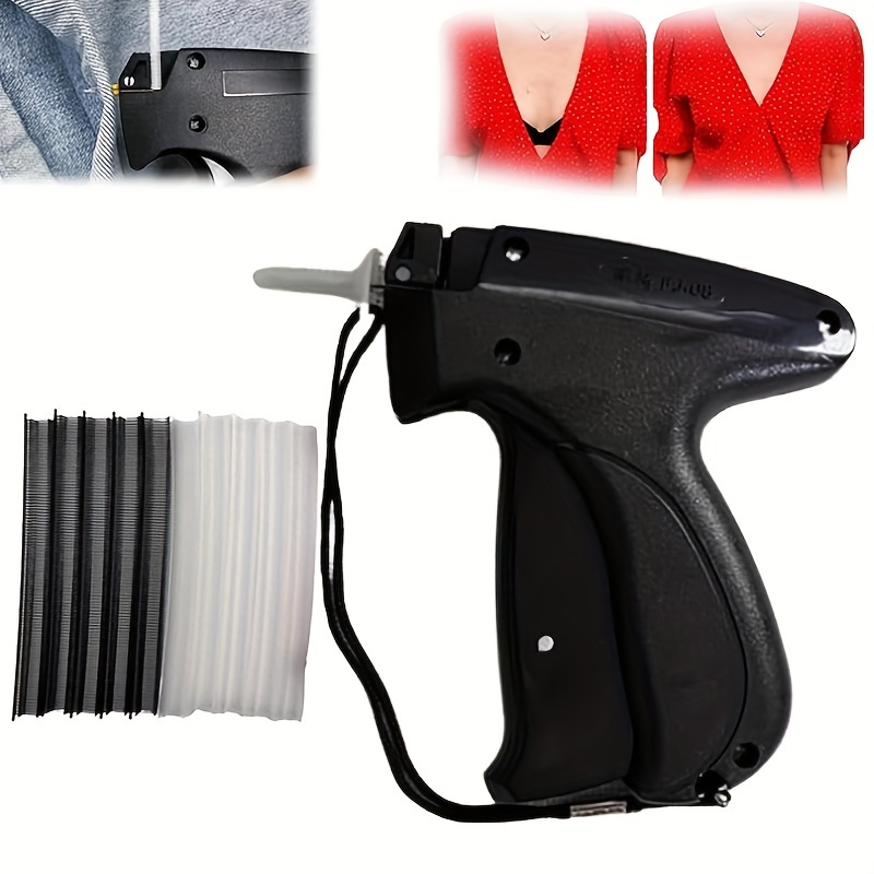 

2024 New Quick Clothing Fixer, Quilt Tacking Gun, Mini Gun, Micro Stitch Gun For Clothes, Micro Tagging Stitch Tool For Clothing, Mini Stitch Hemming Gun For Clothes With 1000 Pcs Plastic Needles