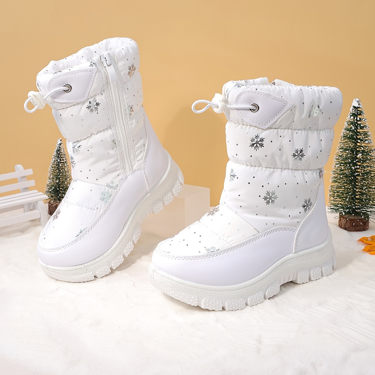 Meisjes Winter Sneeuwlaarzen - Verdikte Warme Anti-Slip Traction Tread