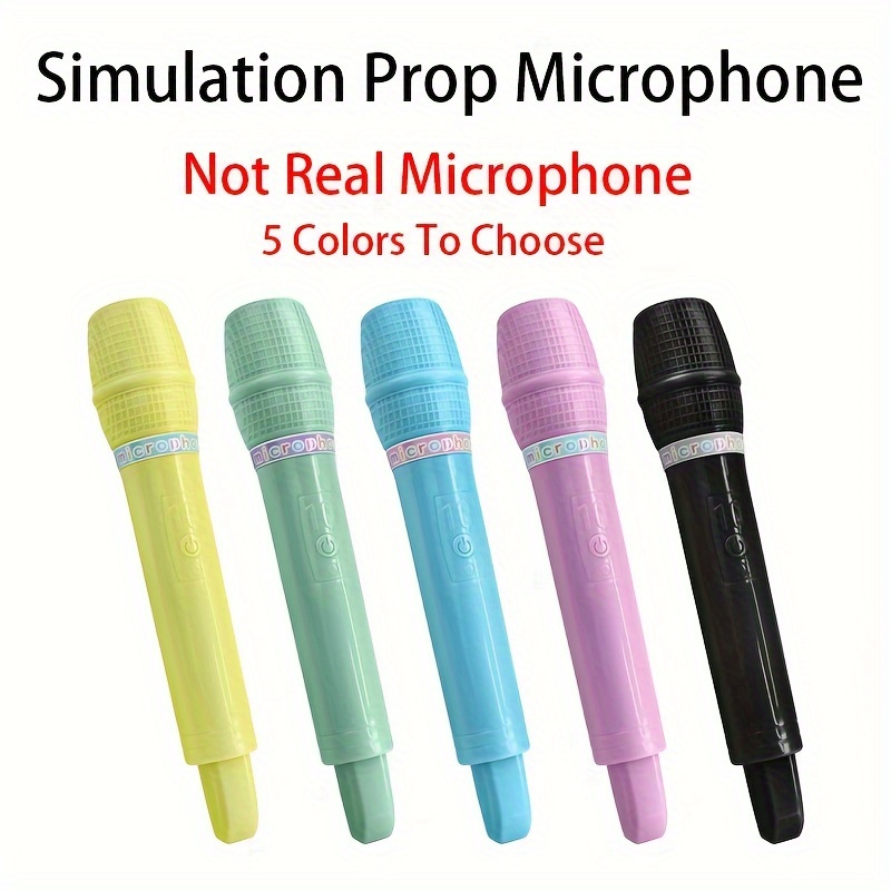 

Simulation Props Microphone: Fake Mic Model For Home, Party, Photography, And Performances - No Battery Required