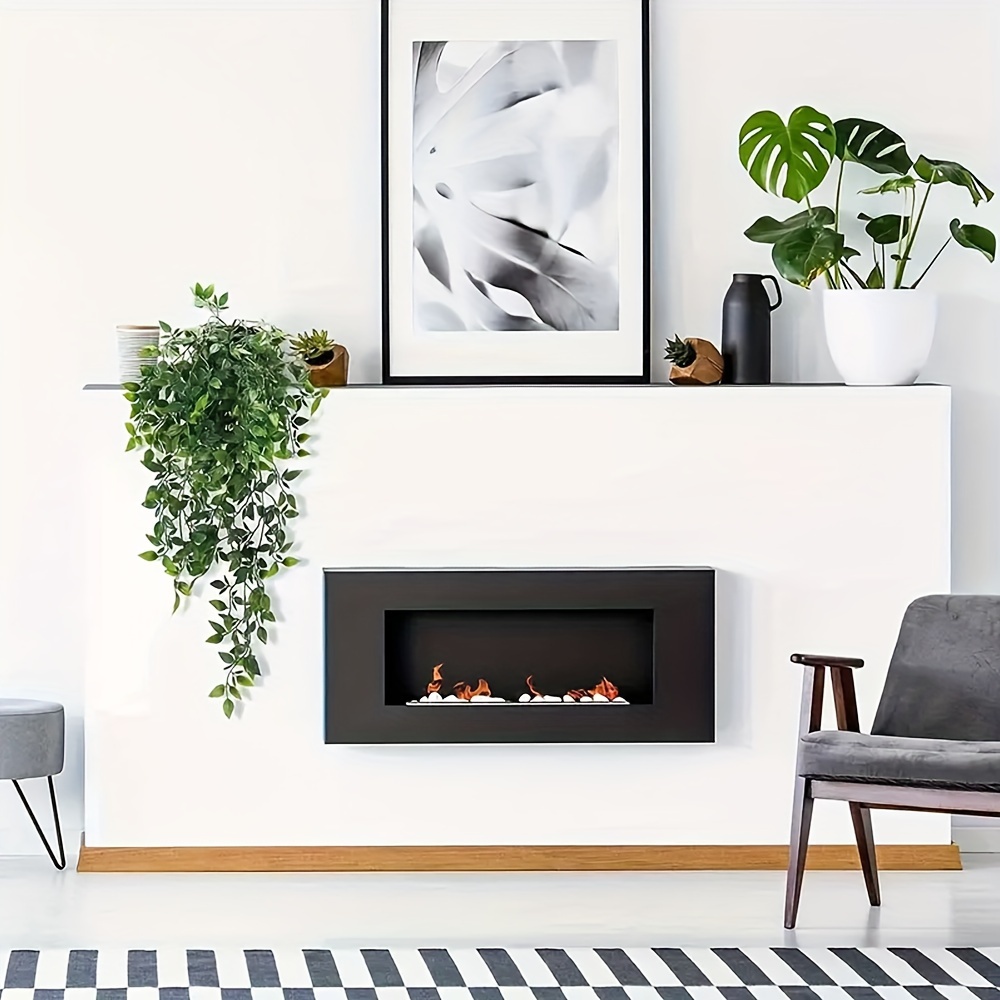 2pcs Simulated Plants, Hanging Mandala Green Plants, Suitable for Bathroom Living Room Home Decoration, Wedding Birthday Decoration, Yard Desk Shelf Decoration, Spring And Summer Indoor And Outdoor Decoration, No Pots And No Basins