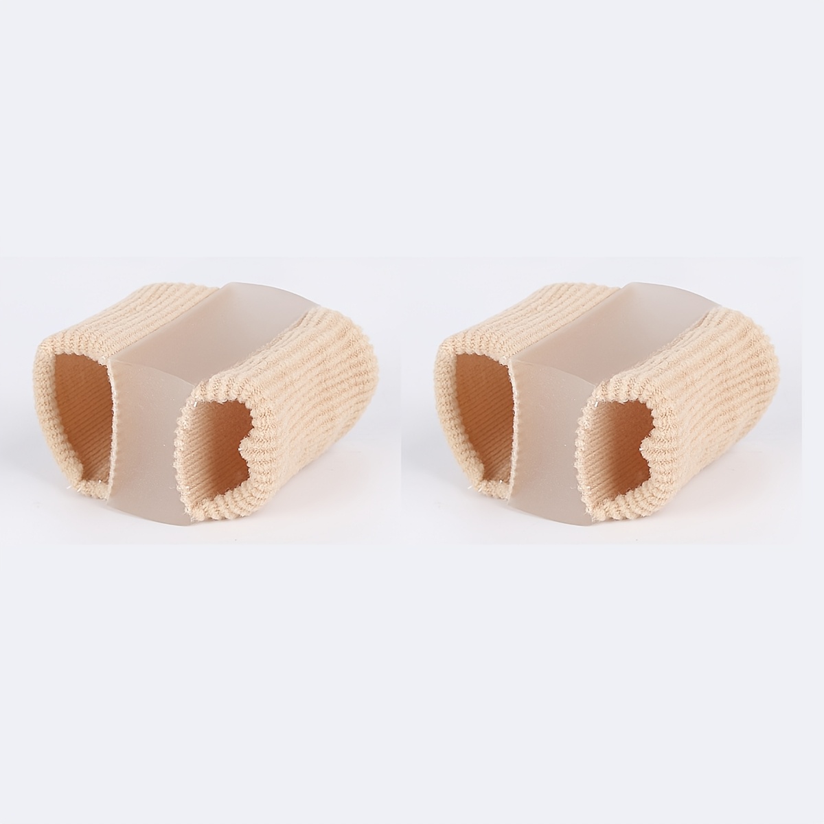 2pcs Dual-hole Toe Separators - Soft, Washable, And Reusable Separators.